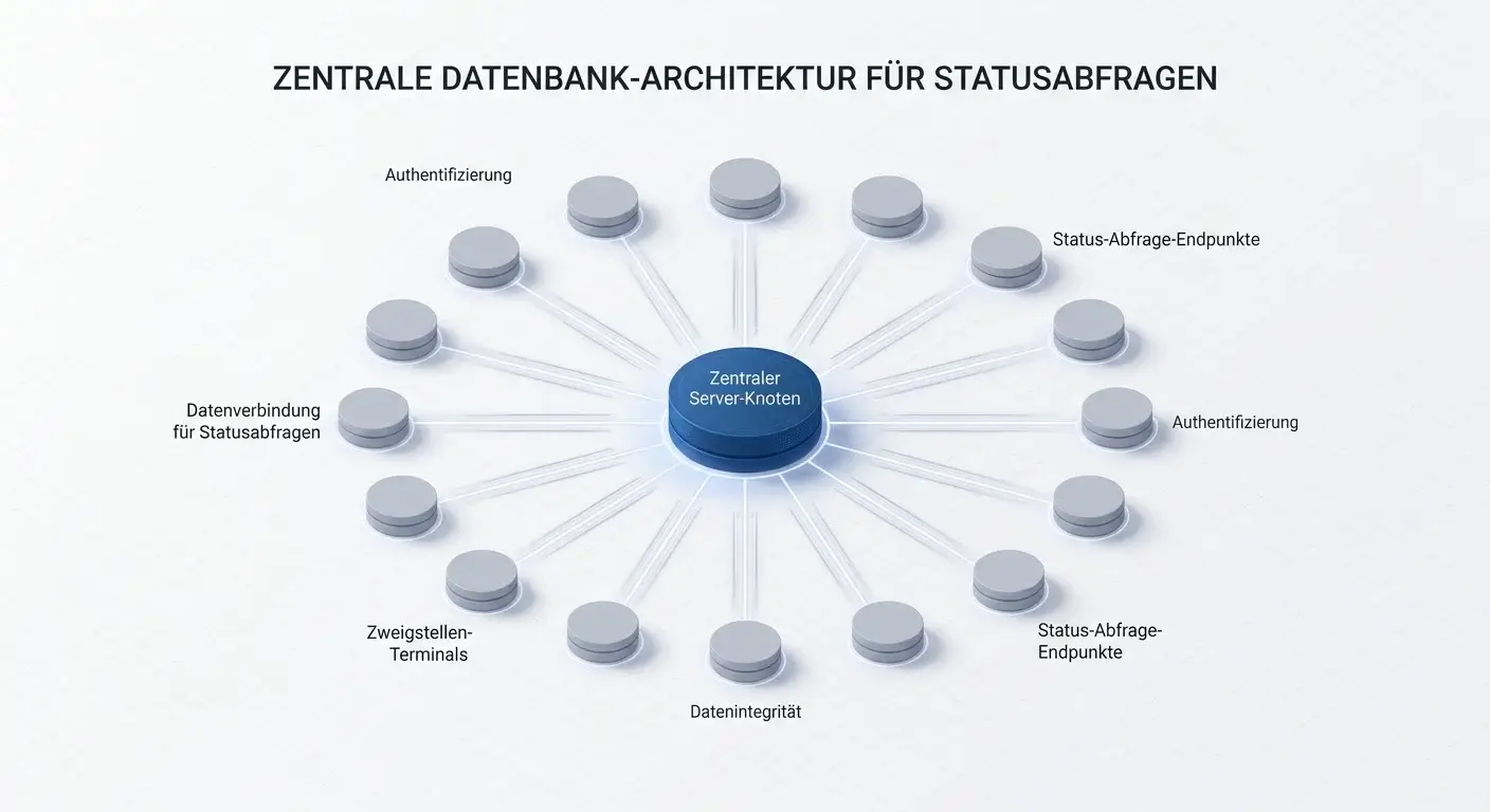 Schematische Darstellung der OASIS-Sperrdatei mit Verbindungslinien zu lizenzierten Anbietern und der Aufsichtsbehörde